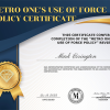 Metro One-Use of Force Policy Certificate
